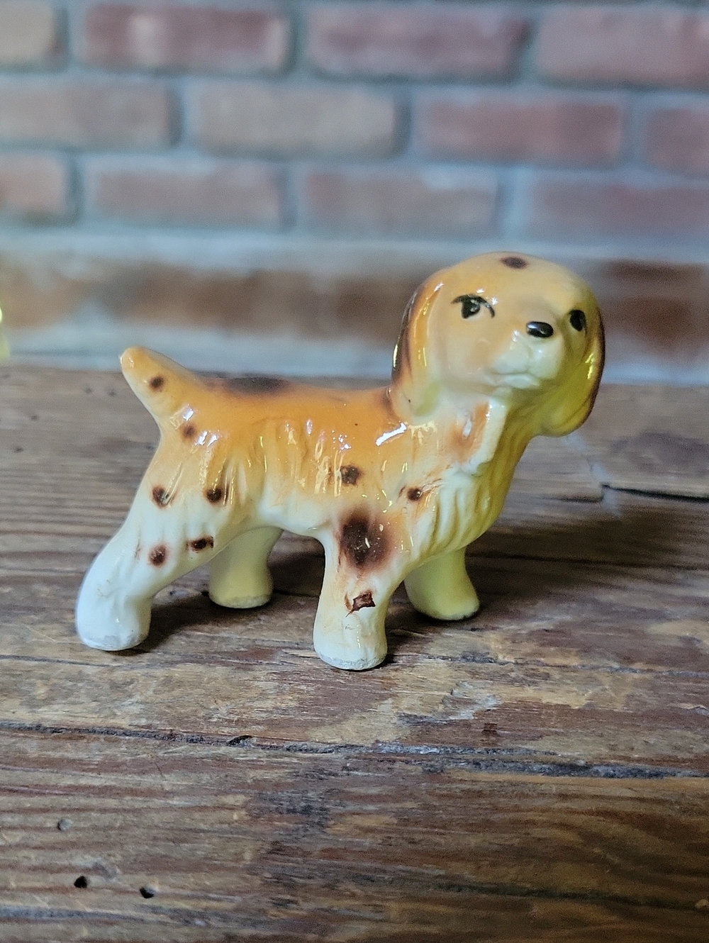 Vintage Porcelain Spaniel Figurine